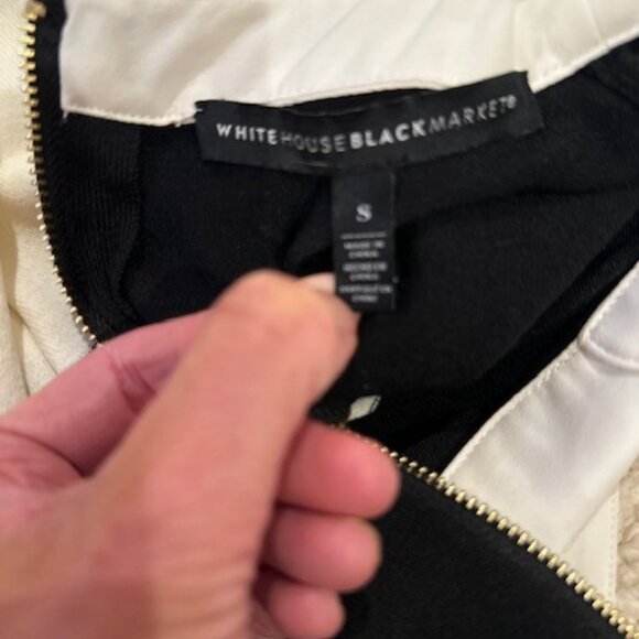 White House Black Market Mock Layer Striped Top - Picture 4 of 5